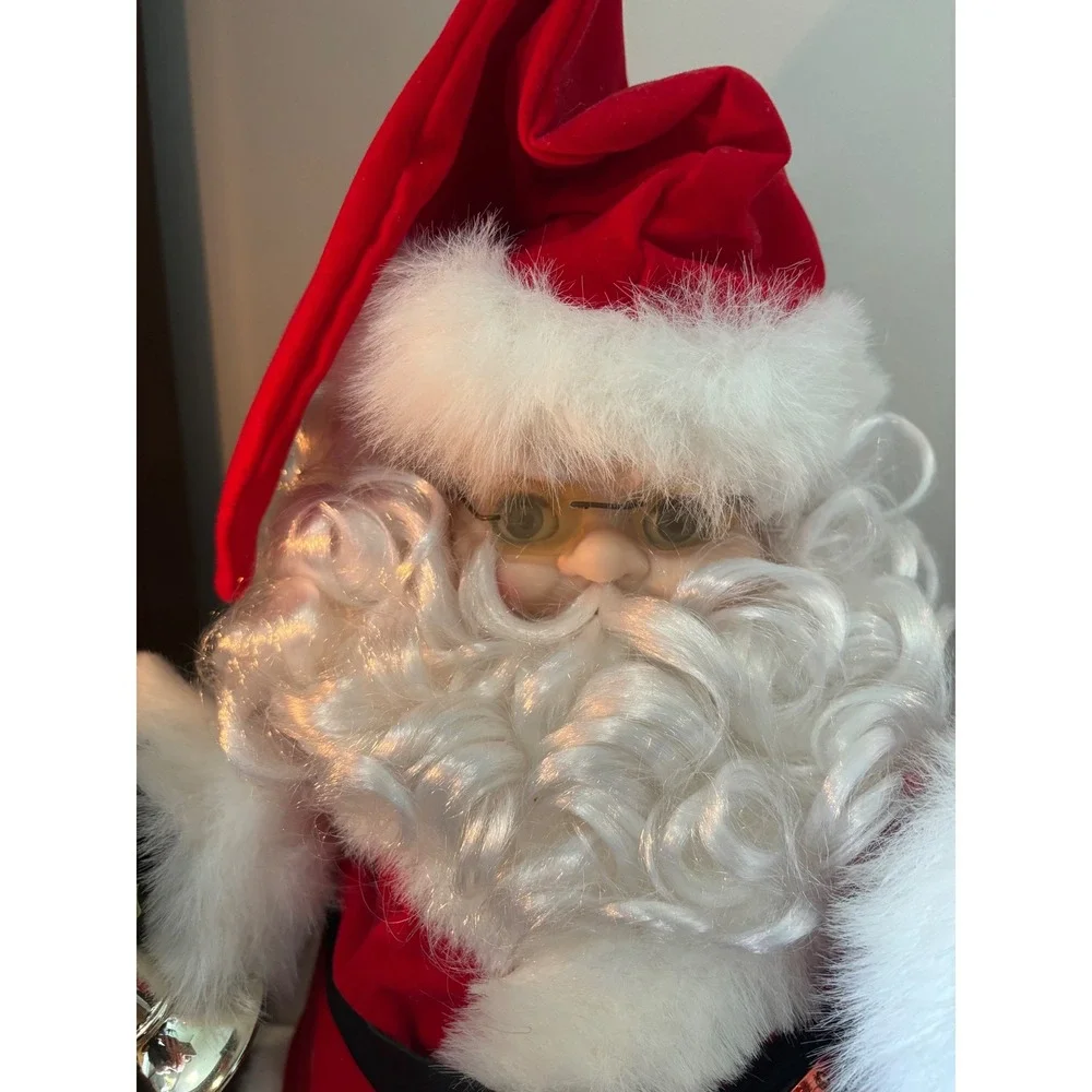 Vintage Animated Santa‎ Claus 20 Inch Motion Christmas Figure Lighted Candle